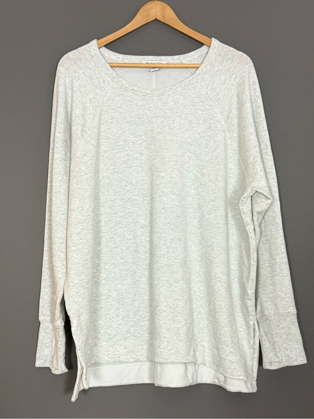 Athleta Coaster Luxe Recover CYA Sweatshirt Oversized Sweater 2X Cream - Picture 3 of 11